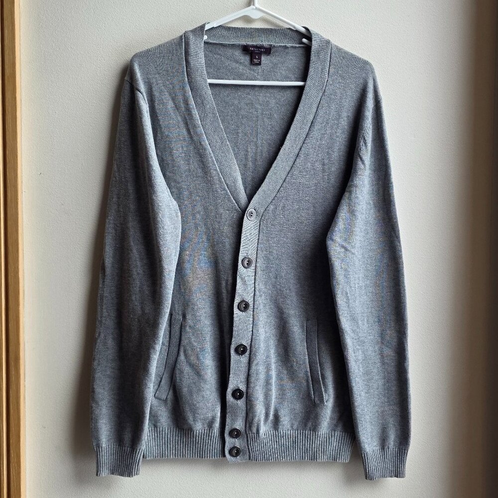 Refectory Gray Button Down Cardigan Sweater Size Small